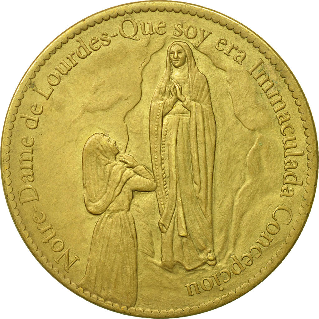 Francia, Token, Touristic token, Lourdes - n°3 - Sanctuaire Notre-Dame, 2013