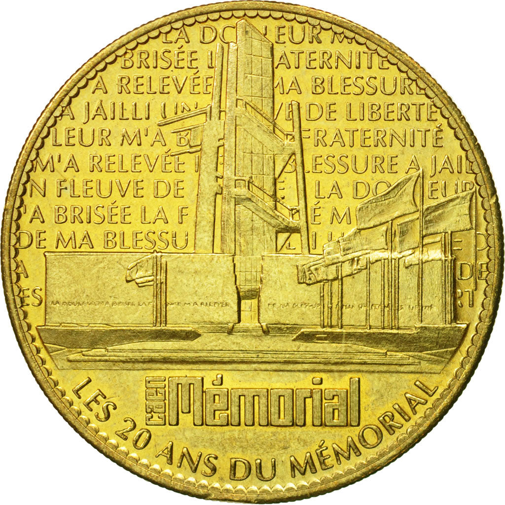 Francia, Token, Touristic token, Caen - Mémorial n°3, 2008, Arthus Bertrand