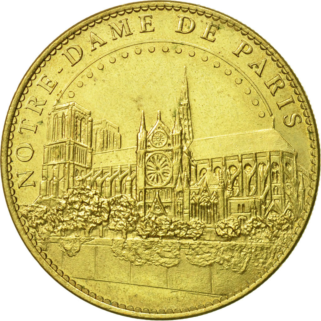 Francia, Token, Touristic token, Paris - Notre-Dame - Vue de côté n°1 -