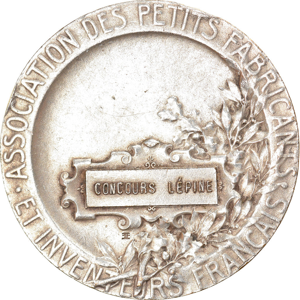 France, Médaille, Art Nouveau, Concours Lépine, Exbrayat, TTB+, Silvered