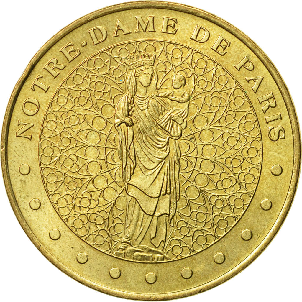 France, Token, Touristic token, Paris - Notre Dame - Vierge à l'enfant, 2003