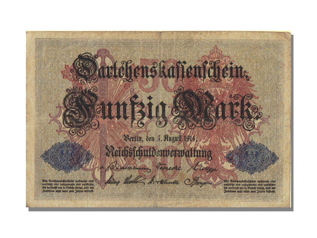 Banknote, Germany, 50 Mark, 1914, 1914-08-05, VF(30-35)