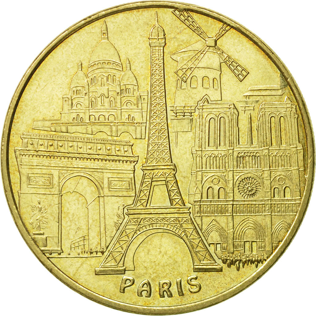 Francia, Token, Touristic token, Paris - Tour Eiffel n° 3 - les 5 monuments