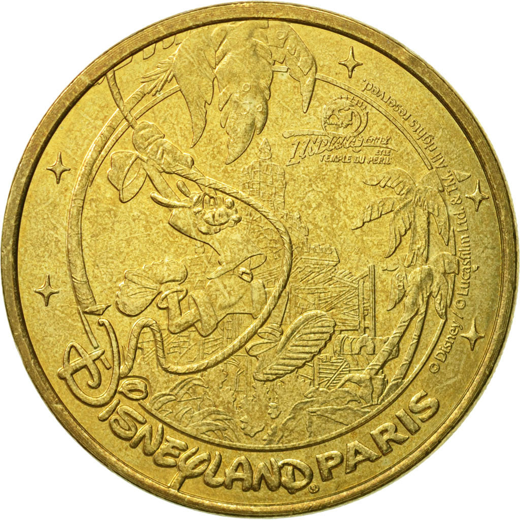 France, Token, Touristic token, Disneyland n°20 - Goofy Indiana Jones, 2010
