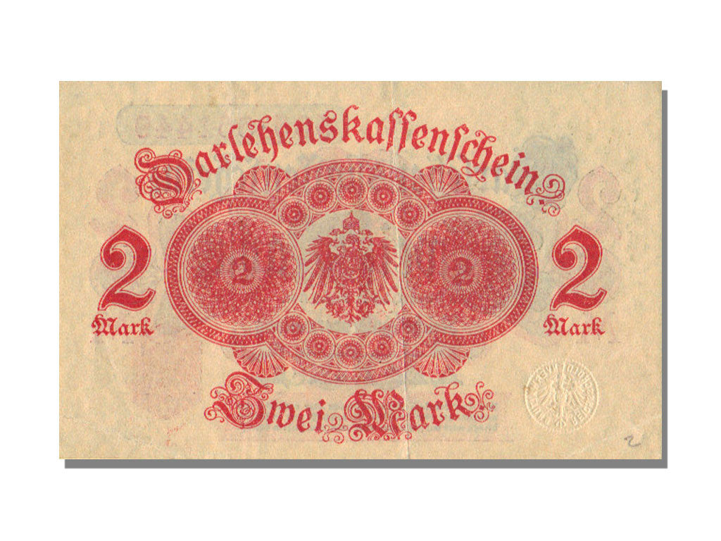 Banknote, Germany, 2 Mark, 1914, 1914-08-12, AU(55-58)
