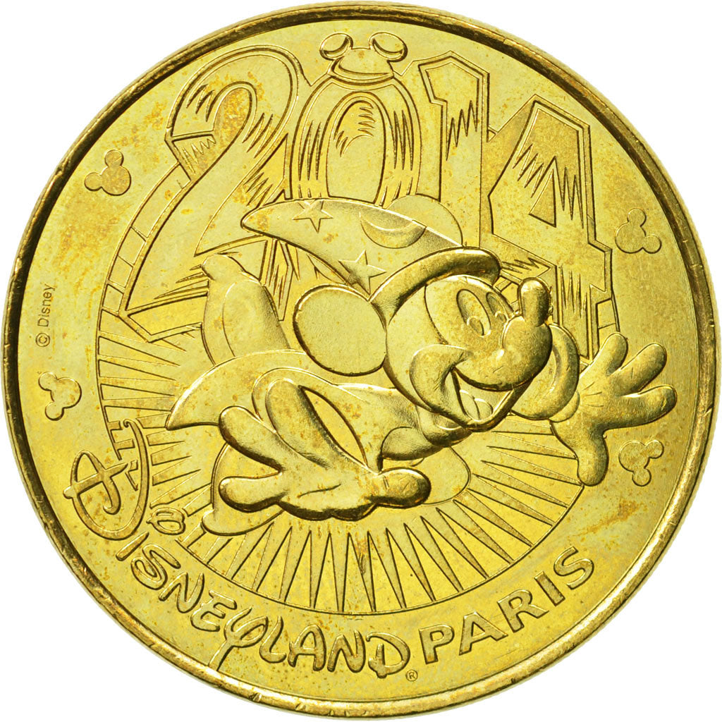 France, Token, Touristic token, Disneyland n°32 - Mickey 2014, 2014, MDP