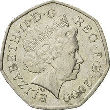 Coin, Great Britain, Elizabeth II, 50 Pence, 2000, British Royal Mint