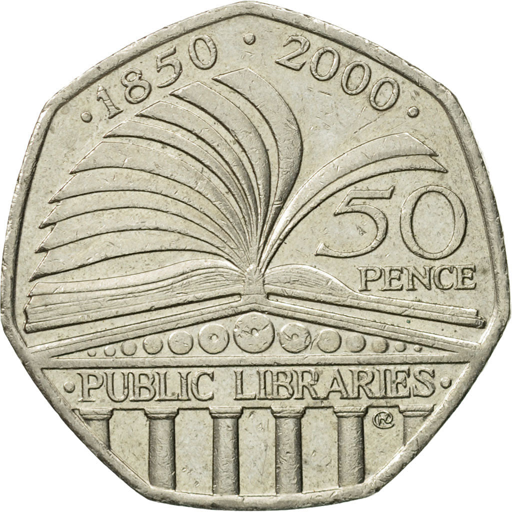 Coin, Great Britain, Elizabeth II, 50 Pence, 2000, British Royal Mint