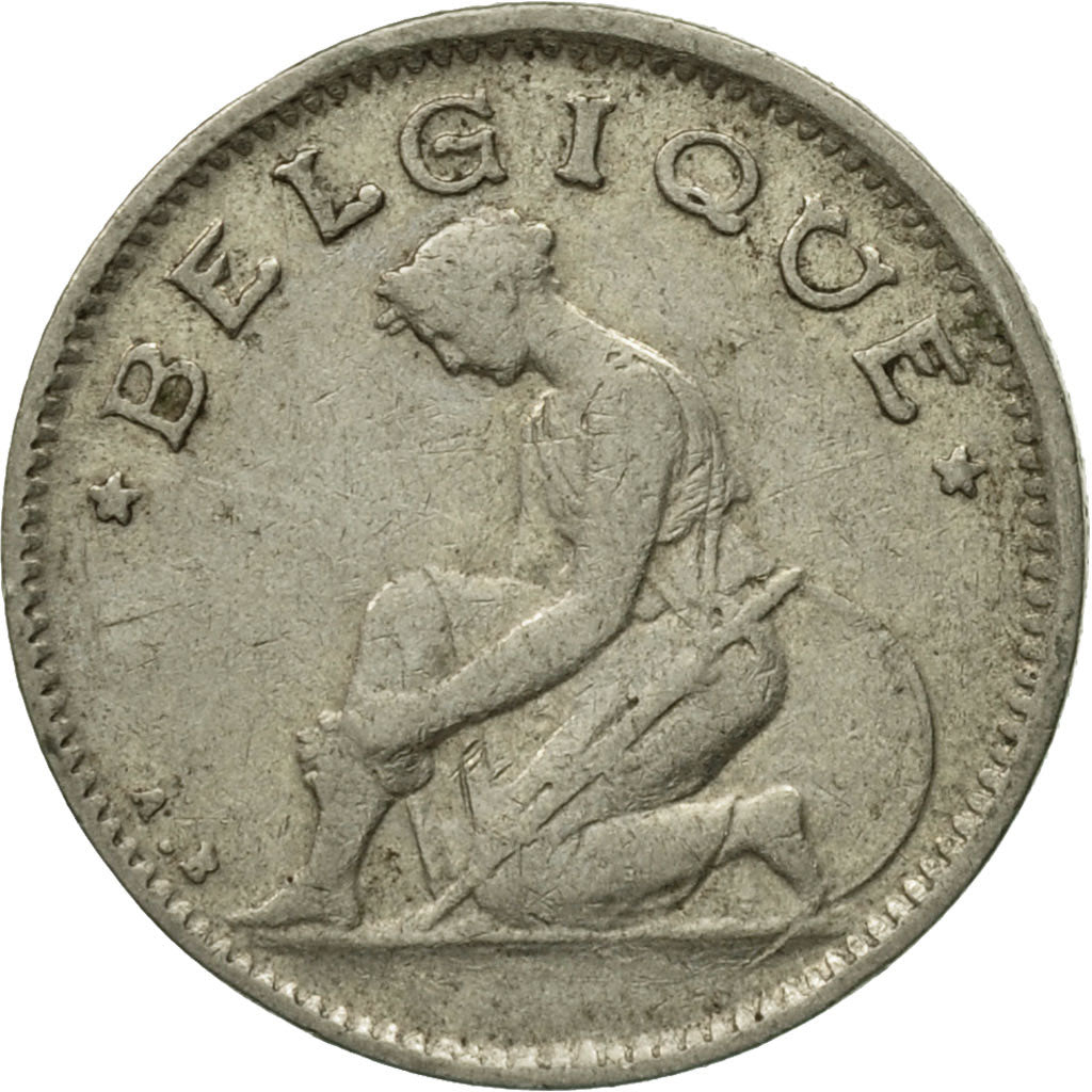 Coin, Belgium, 50 Centimes, 1927, VF(30-35), Nickel, KM:87