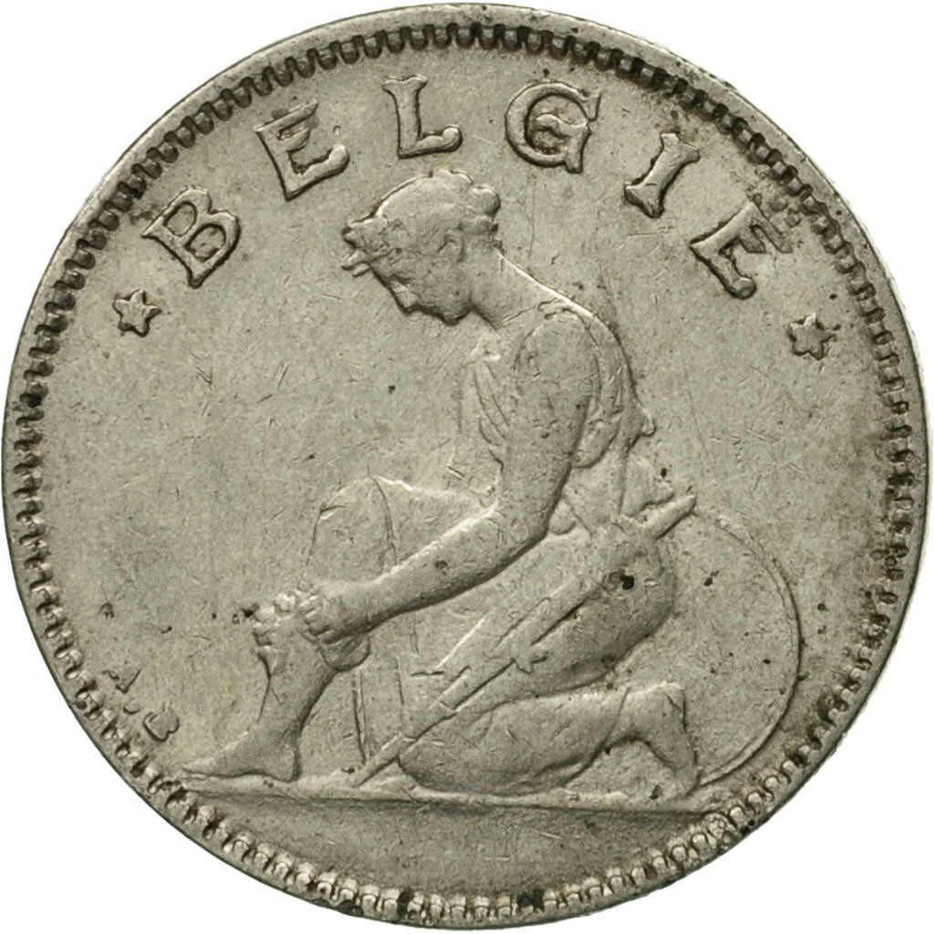 Coin, Belgium, 50 Centimes, 1932, EF(40-45), Nickel, KM:88