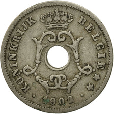 Coin, Belgium, 10 Centimes, 1902, EF(40-45), Copper-nickel, KM:49