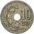 Moneta, Belgio, 10 Centimes, 1905, MB+, Rame-nichel, KM:52