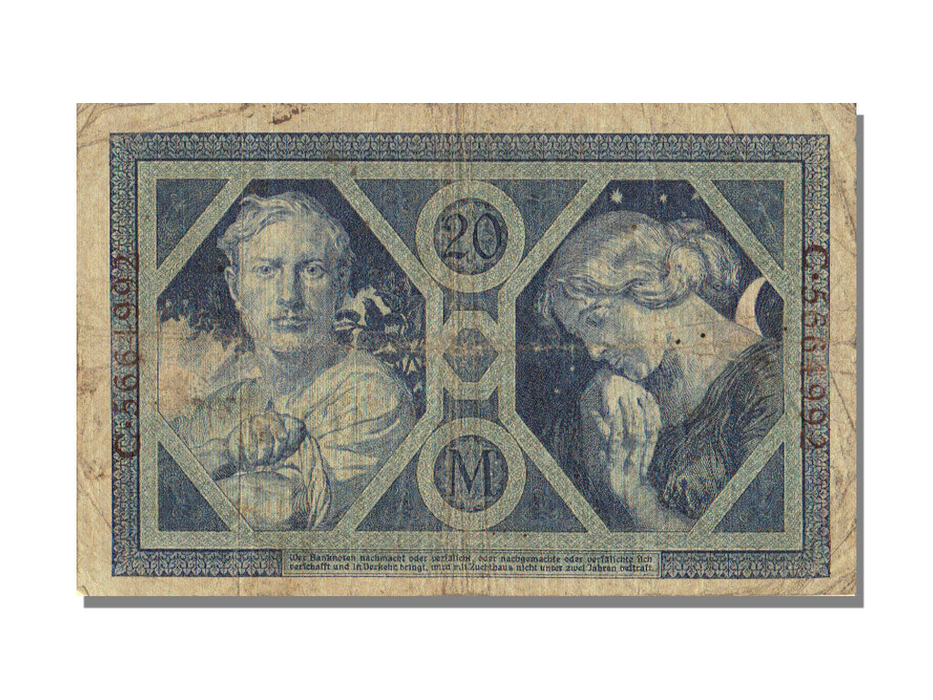 Germany, 20 Mark, 1915, KM #63, 1915-11-04, VF(30-35), C