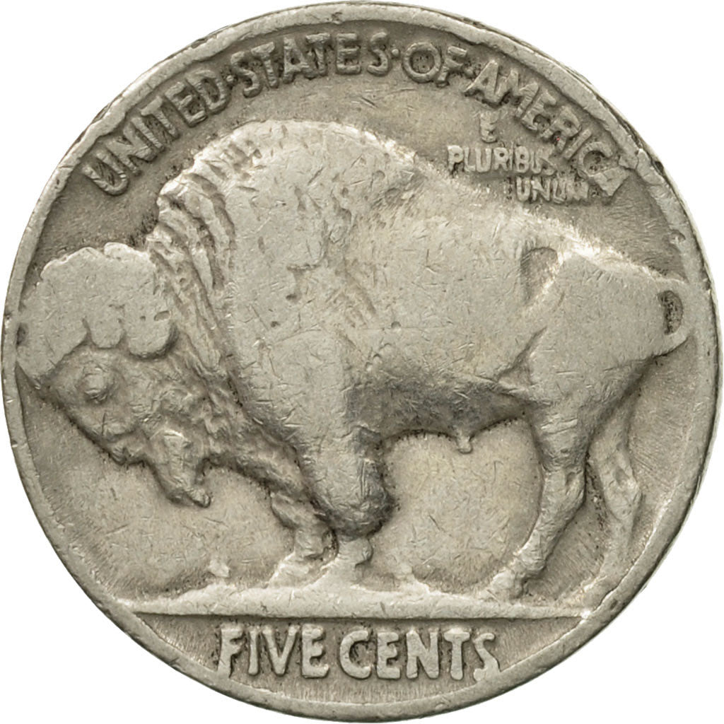 Coin, United States, Buffalo Nickel, 5 Cents, 1937, U.S. Mint, Philadelphia