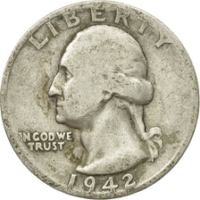 Coin, United States, Washington Quarter, Quarter, 1942, U.S. Mint, San