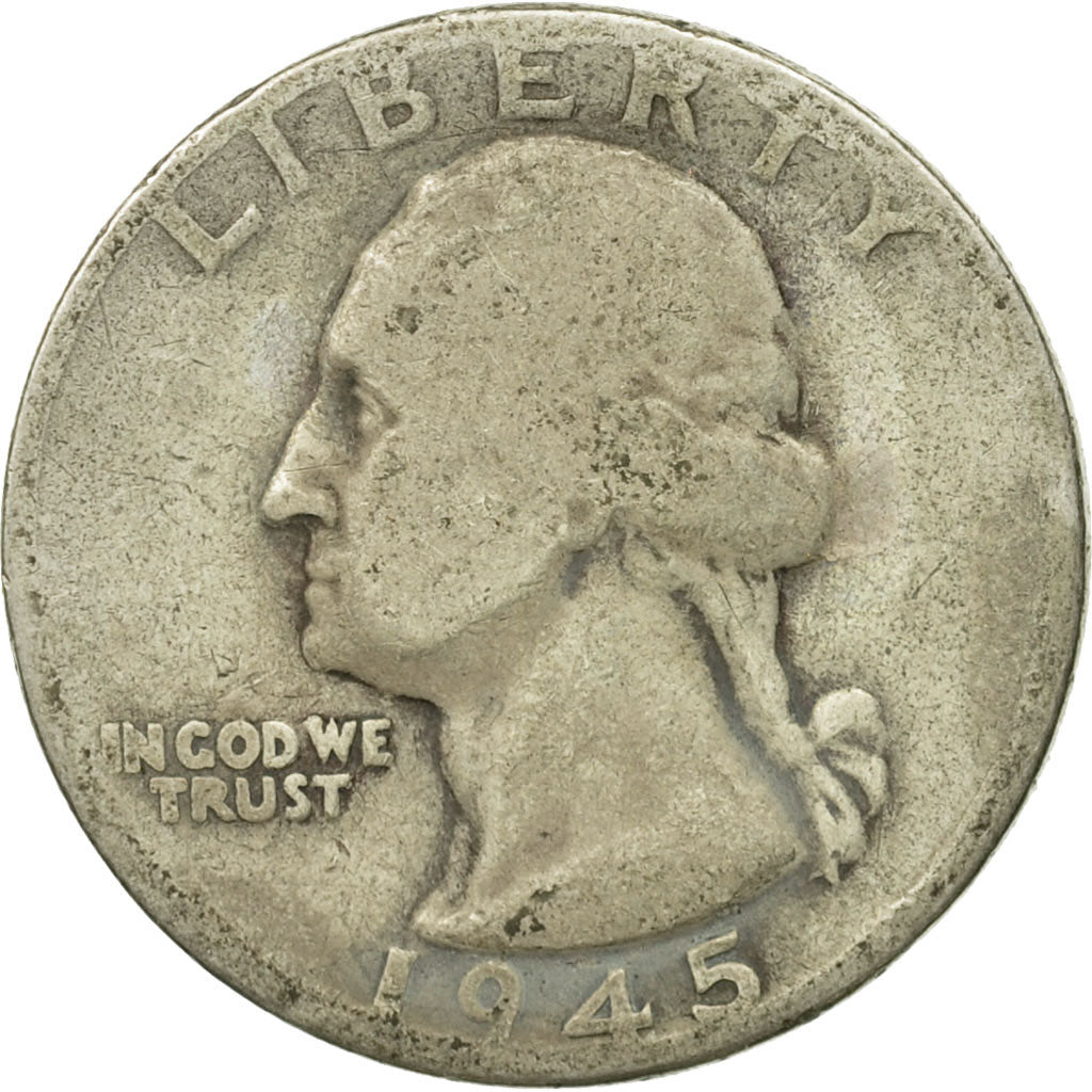 Monnaie, États-Unis, Washington Quarter, Quarter, 1945, U.S. Mint