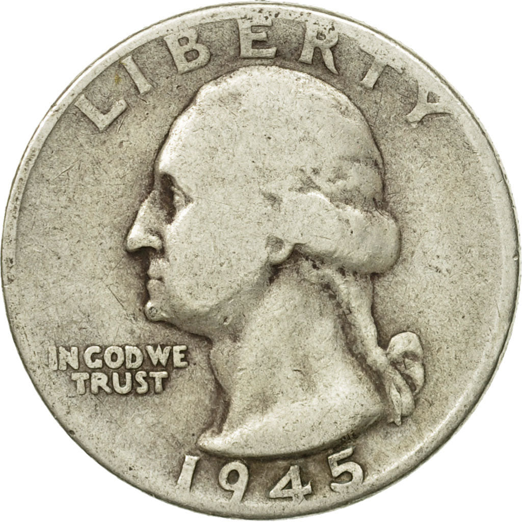 Monnaie, États-Unis, Washington Quarter, Quarter, 1945, U.S. Mint
