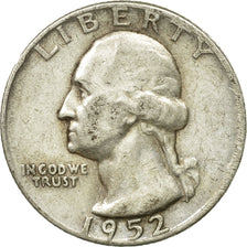 Coin, United States, Washington Quarter, Quarter, 1952, U.S. Mint, Philadelphia