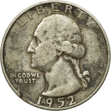 Monnaie, États-Unis, Washington Quarter, Quarter, 1952, U.S. Mint, San
