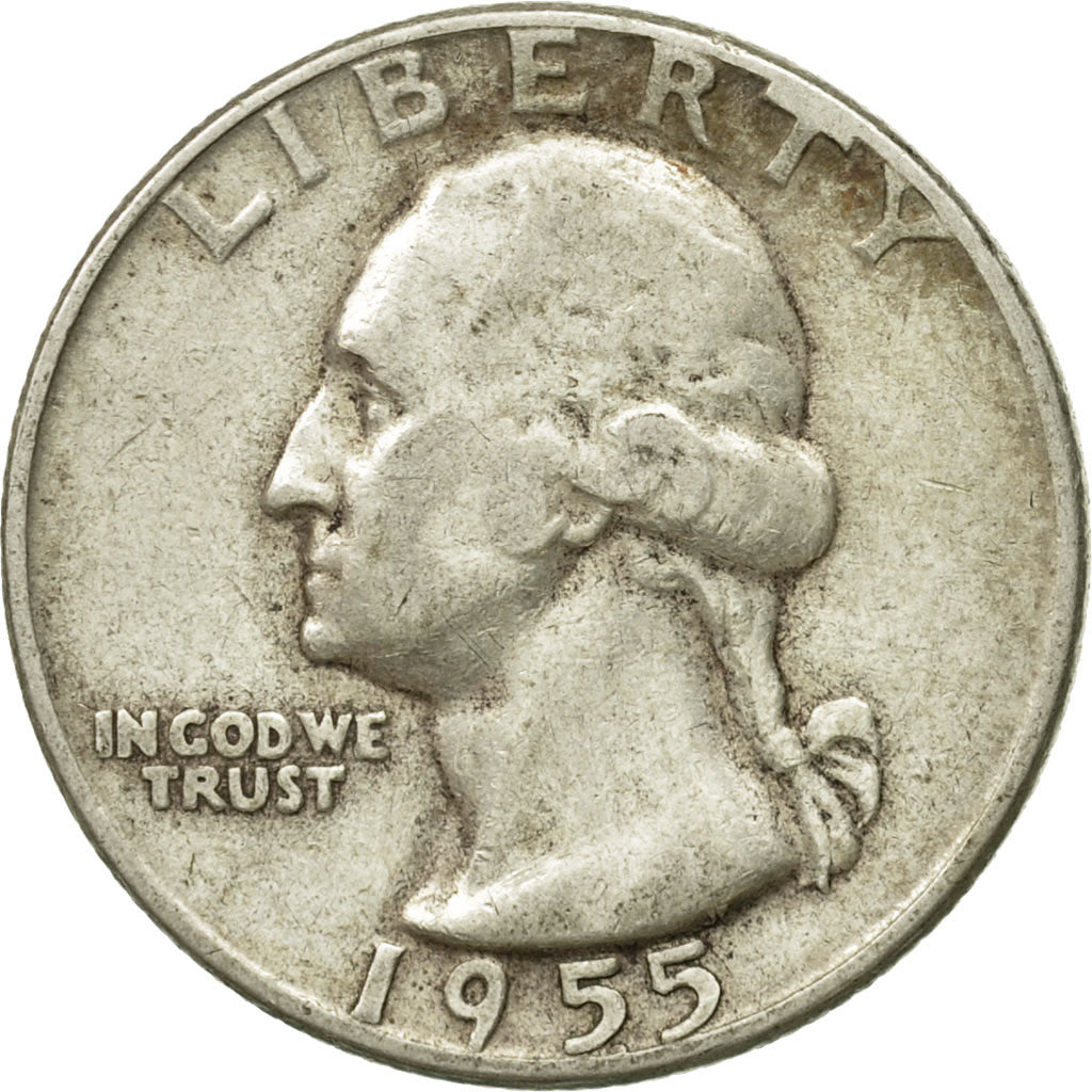 Monnaie, États-Unis, Washington Quarter, Quarter, 1955, U.S. Mint