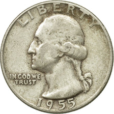 Monnaie, États-Unis, Washington Quarter, Quarter, 1955, U.S. Mint