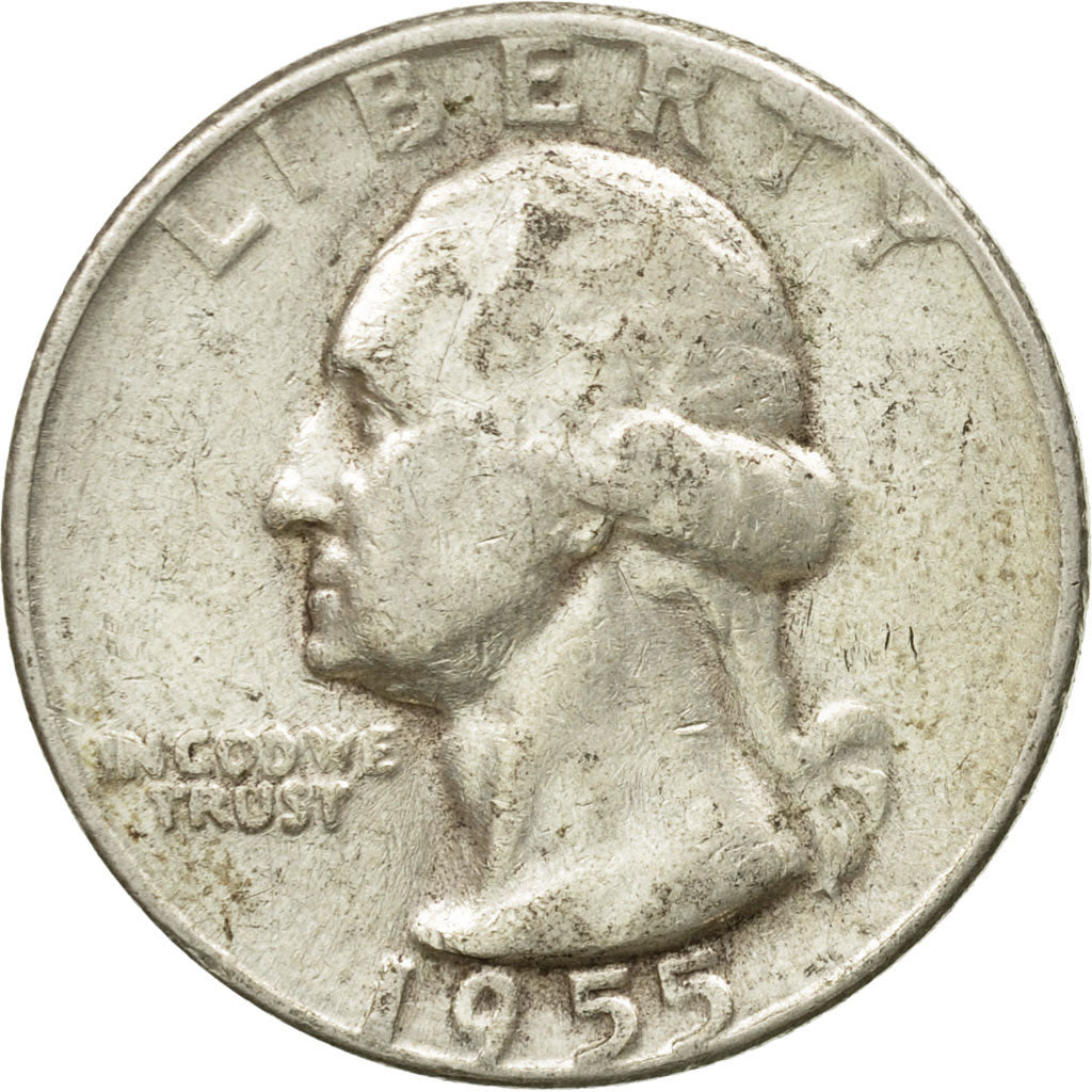 Monnaie, États-Unis, Washington Quarter, Quarter, 1955, U.S. Mint