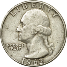 Coin, United States, Washington Quarter, Quarter, 1962, U.S. Mint, Denver