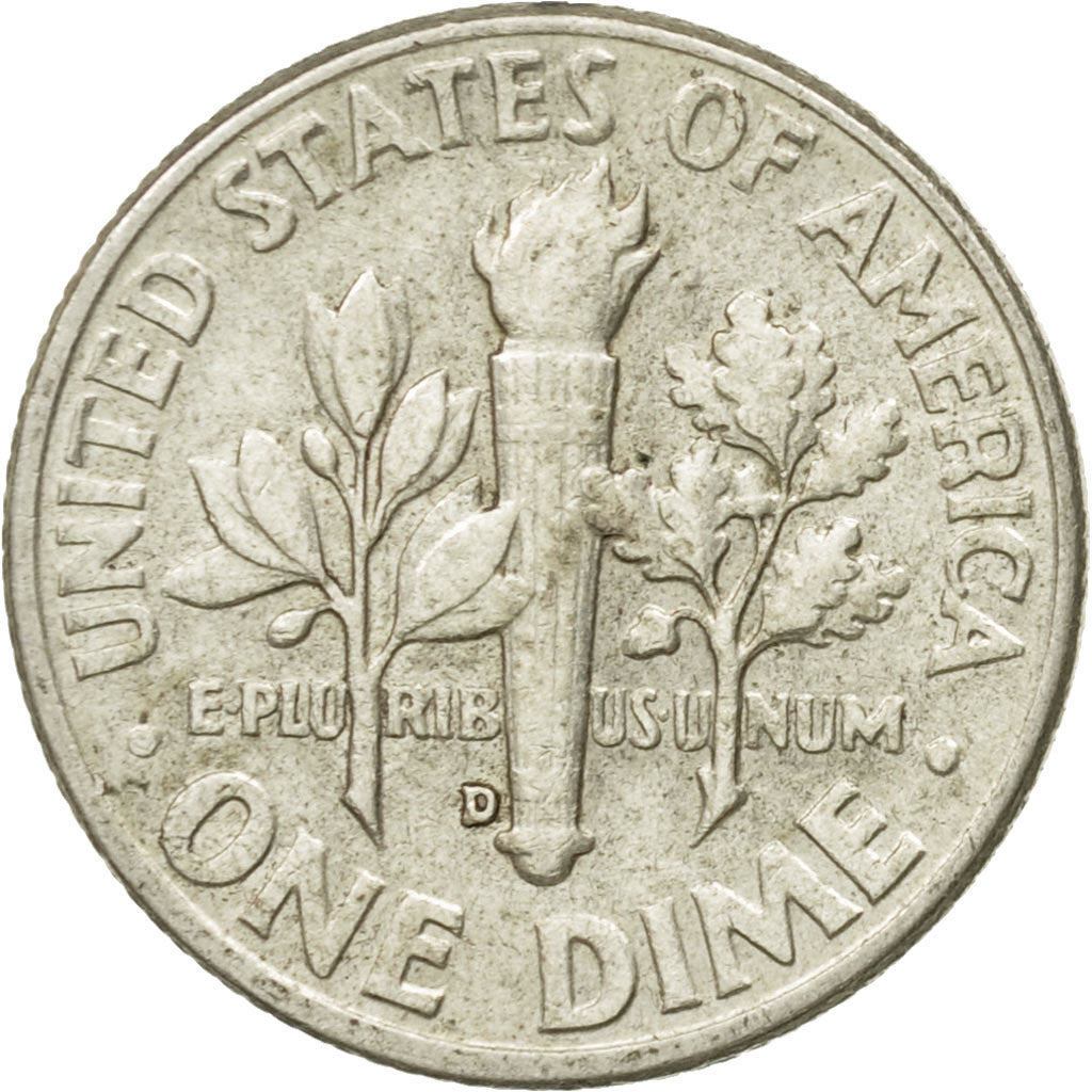 Moneta, Stati Uniti, Roosevelt Dime, Dime, 1961, U.S. Mint, Denver, BB, Argento