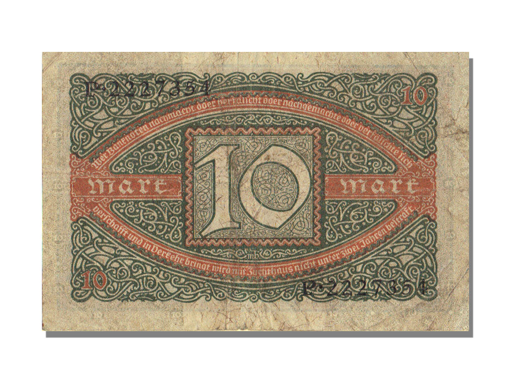 Germany, 10 Mark, 1920, 1920-02-06, VF(30-35), P