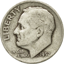 Moneda, Estados Unidos, Roosevelt Dime, Dime, 1952, U.S. Mint, Denver, MBC