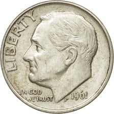 Moneta, Stati Uniti, Roosevelt Dime, Dime, 1961, U.S. Mint, Philadelphia, BB+
