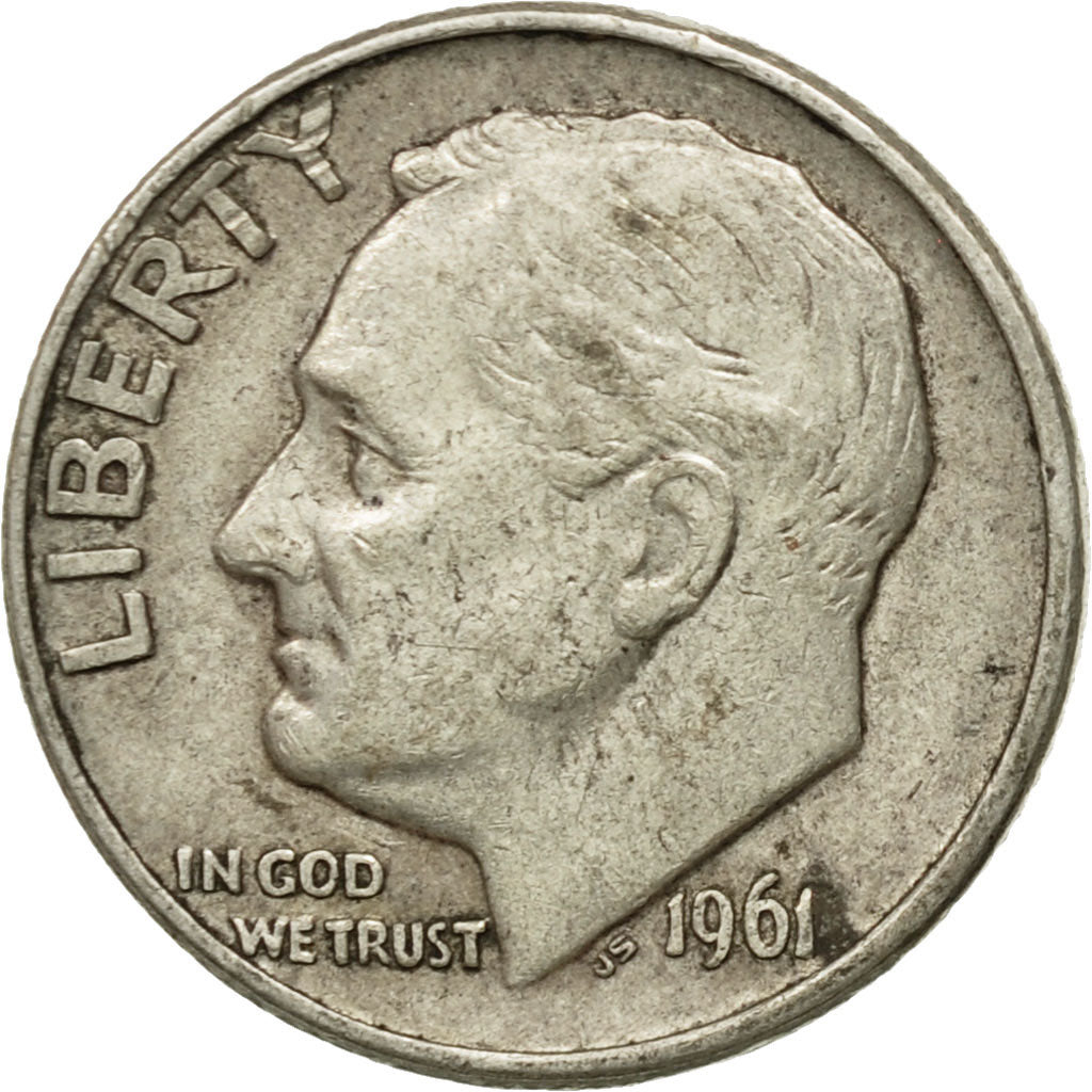 Coin, United States, Roosevelt Dime, Dime, 1961, U.S. Mint, Denver, VF(30-35)