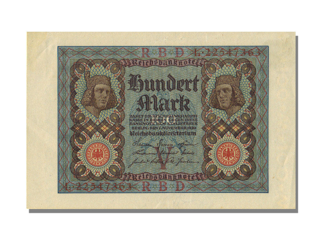 Banknote, Germany, 100 Mark, 1920, 1920-11-01, UNC(63)