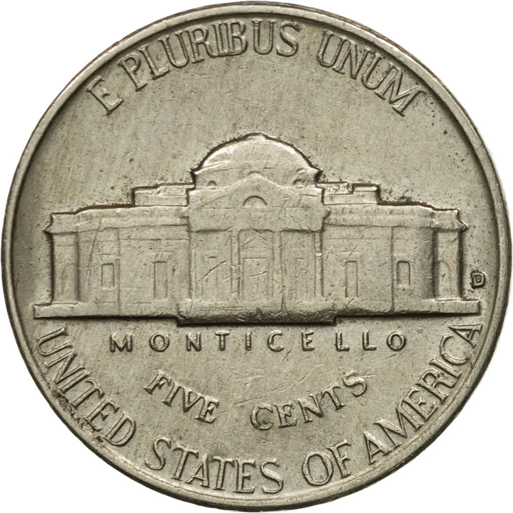 Moneda, Estados Unidos, Jefferson Nickel, 5 Cents, 1961, U.S. Mint, Denver