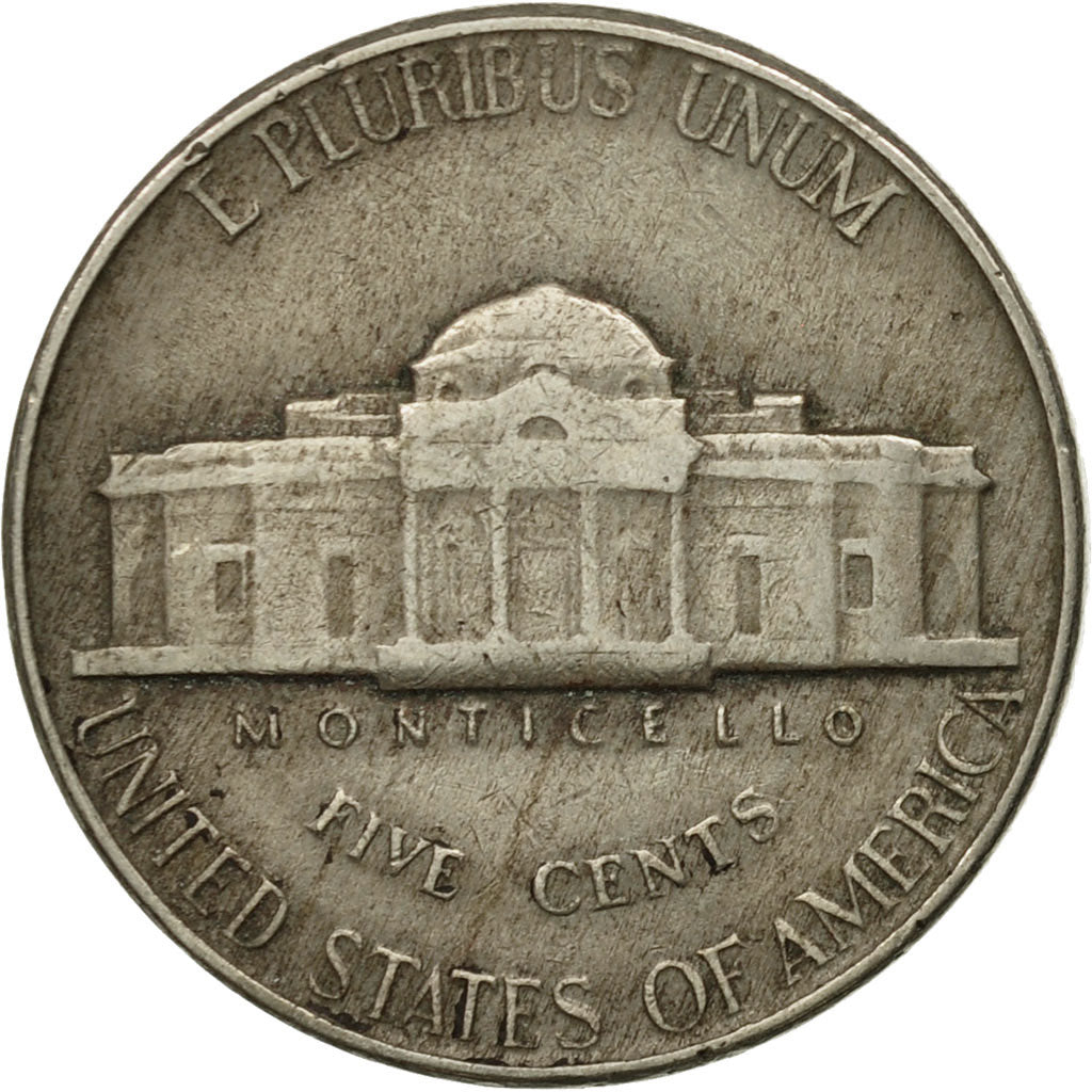 Münze, Vereinigte Staaten, Jefferson Nickel, 5 Cents, 1949, U.S. Mint