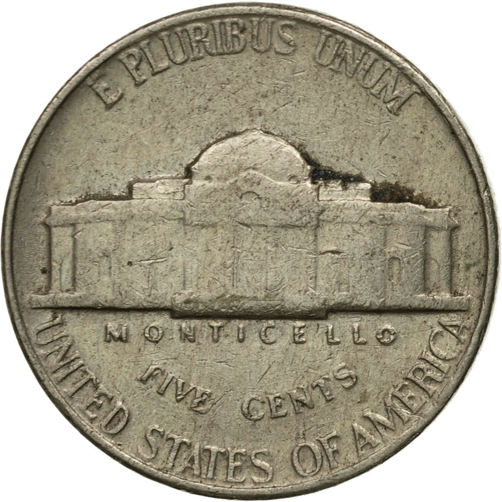Monnaie, États-Unis, Jefferson Nickel, 5 Cents, 1959, U.S. Mint, Philadelphie