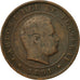 Moneta, Portugal, Carlos I, 10 Reis, 1891, Portugal Mint, EF(40-45), Bronze