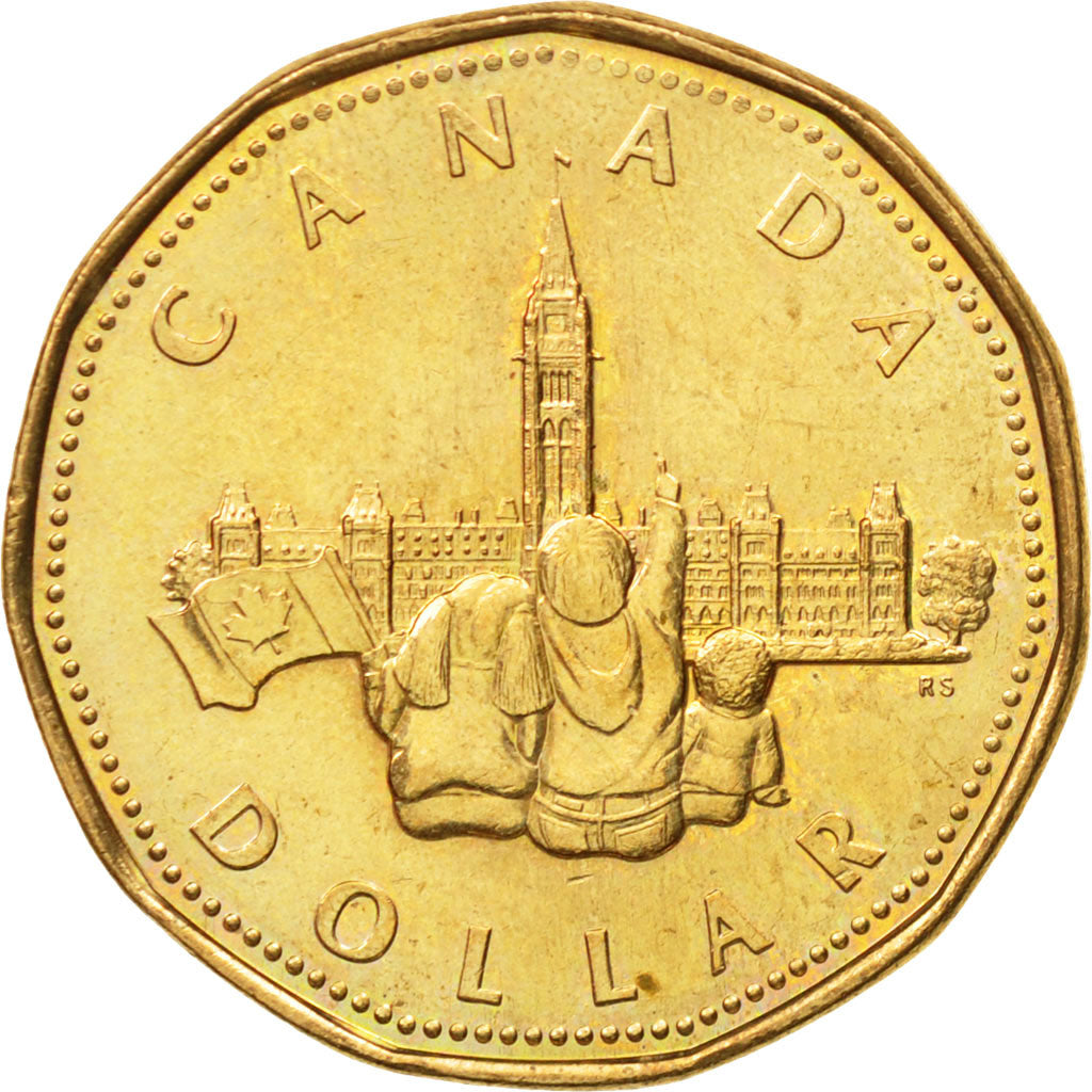 Coin, Canada, Elizabeth II, Dollar, 1992, Royal Canadian Mint, Ottawa