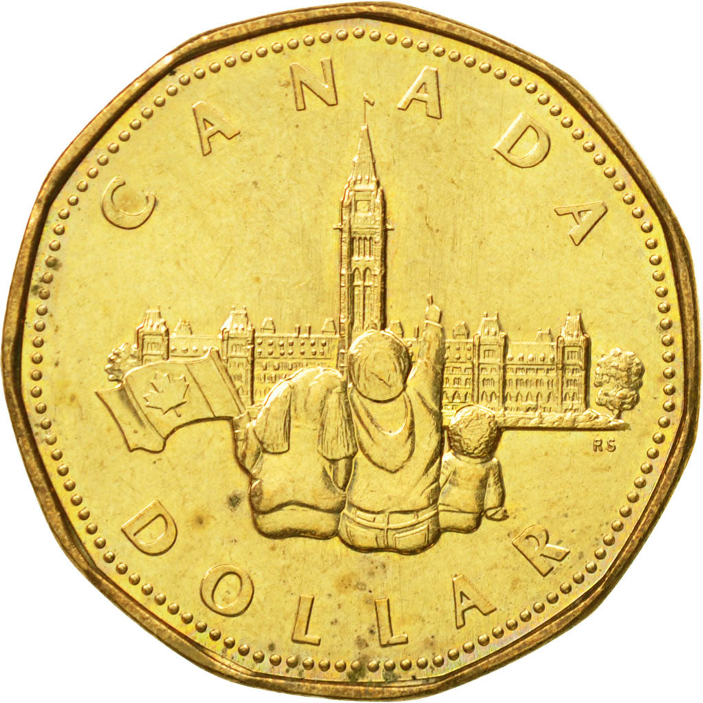 Coin, Canada, Elizabeth II, Dollar, 1992, Royal Canadian Mint, Ottawa