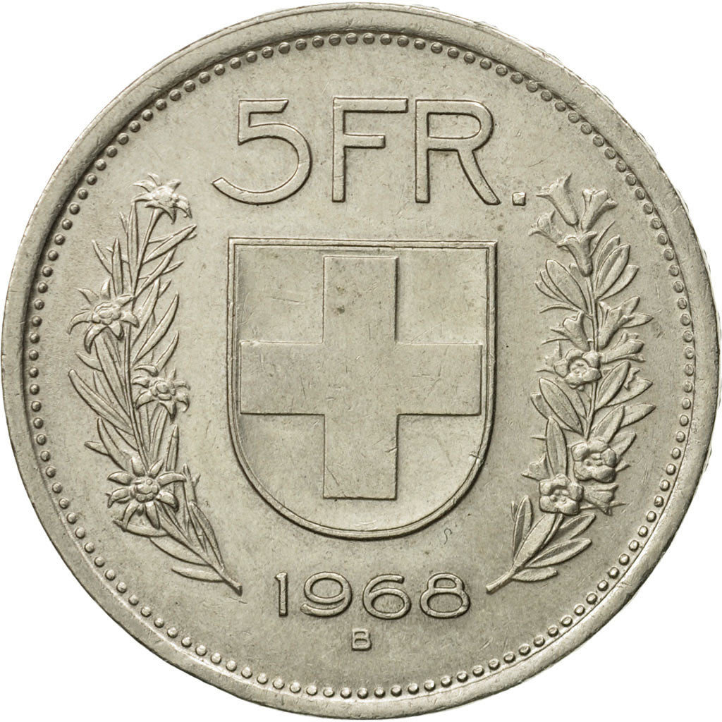 Monnaie, Suisse, 5 Francs, 1968, Bern, TTB+, Copper-nickel, KM:40a.1