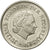 Moneda, Países Bajos, Juliana, 25 Cents, 1960, MBC+, Níquel, KM:183