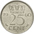 Moneda, Países Bajos, Juliana, 25 Cents, 1960, MBC+, Níquel, KM:183