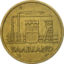Coin, SAARLAND, 20 Franken, 1954, Paris, VF(30-35), Aluminum-Bronze, KM:2