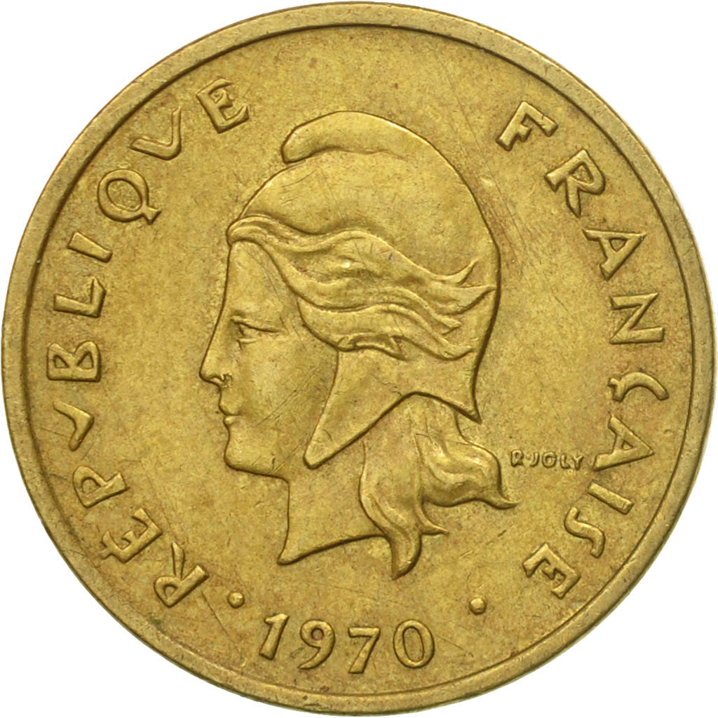 Coin, New Hebrides, 2 Francs, 1970, Paris, EF(40-45), Nickel-brass, KM:5.1