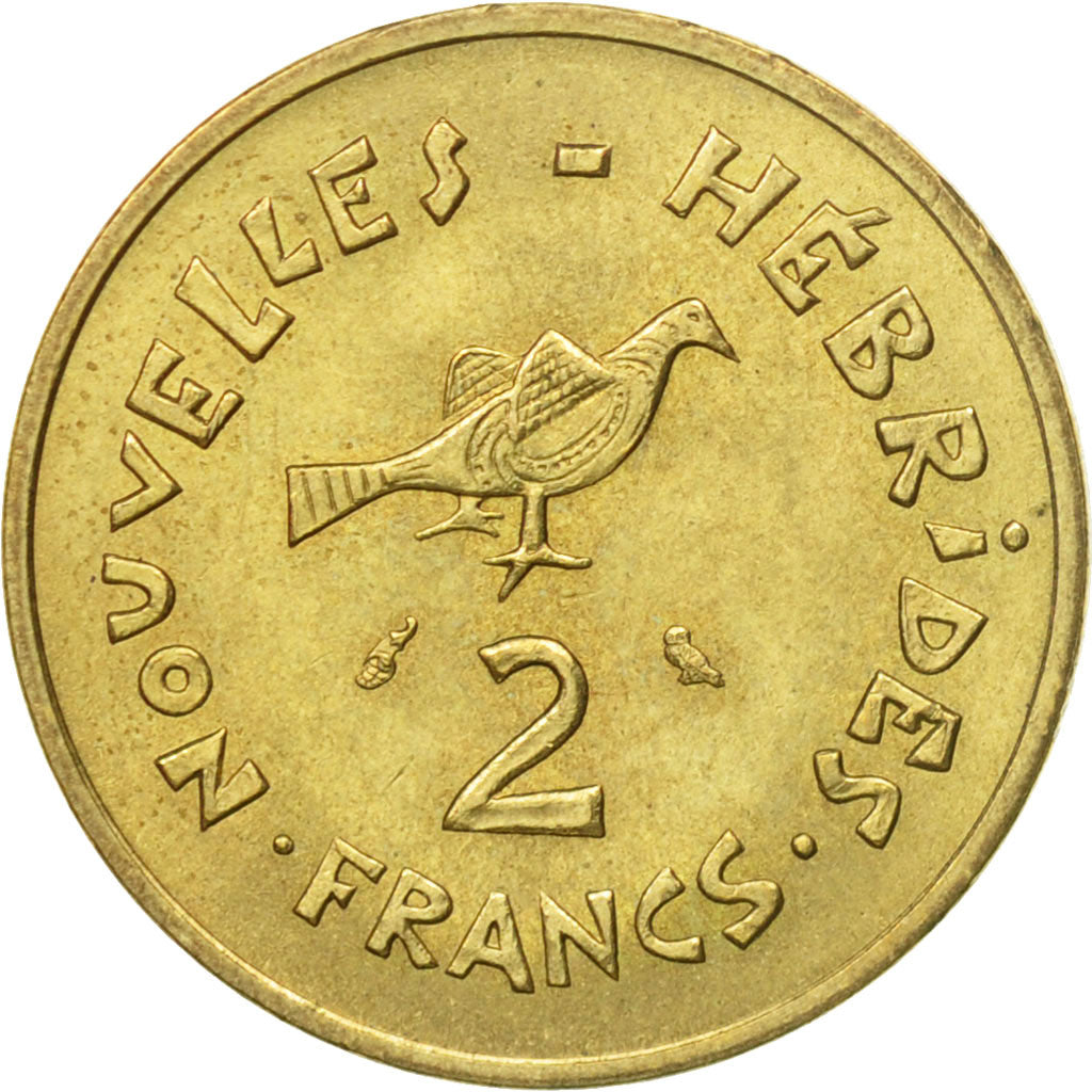 Monnaie, New Hebrides, 2 Francs, 1973, Paris, TTB+, Nickel-brass, KM:5.2