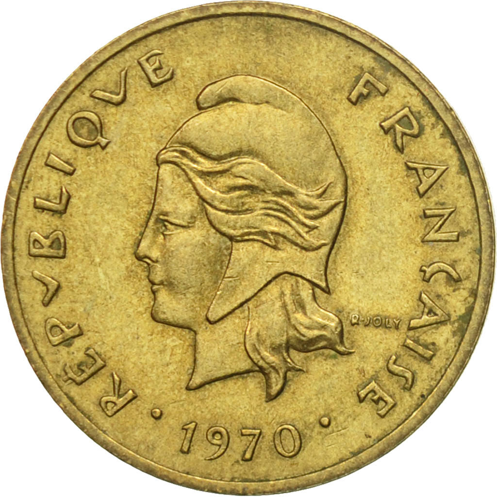 Coin, New Hebrides, Franc, 1970, Paris, EF(40-45), Nickel-brass, KM:4.1