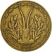 Münze, West African States, 5 Francs, 1960, Paris, SS, Aluminum-Bronze, KM:2