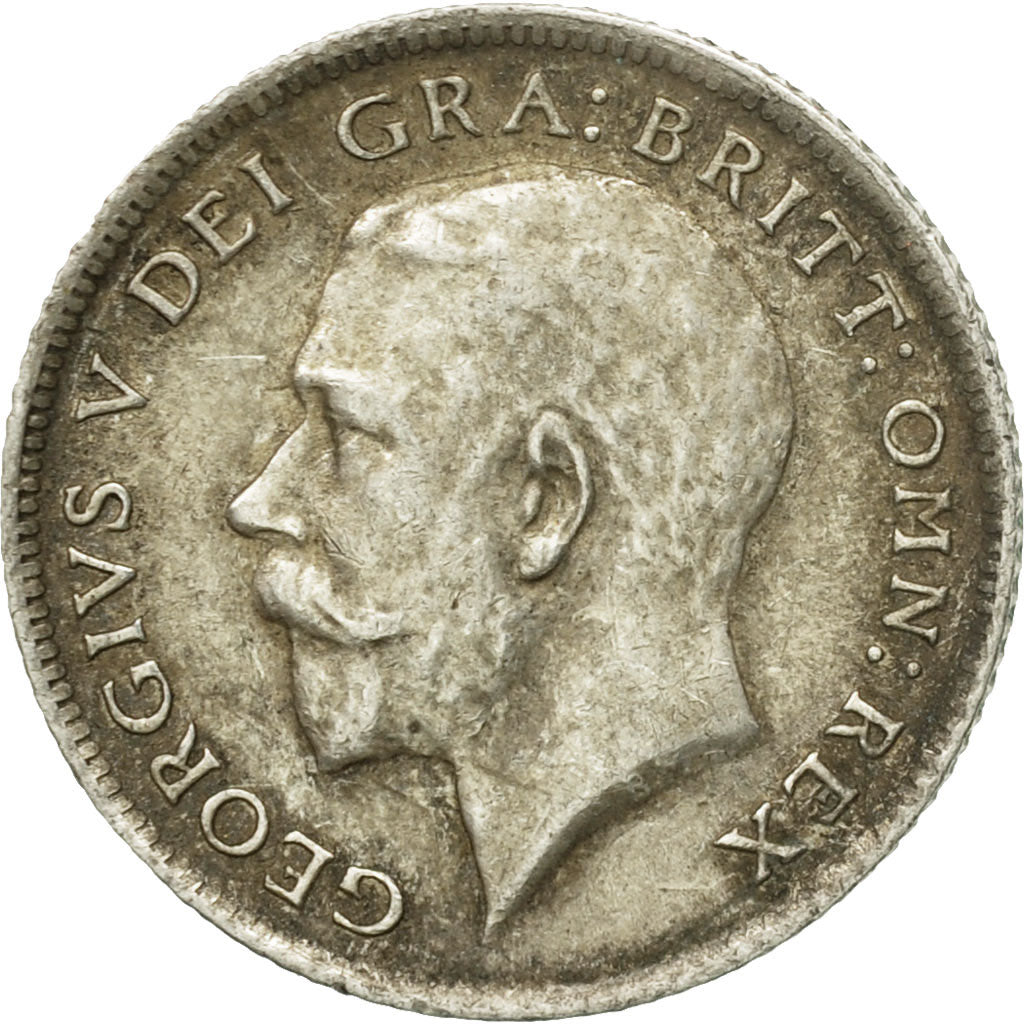 Münze, Großbritannien, George V, 6 Pence, 1916, SS, Silber, KM:815