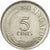 Coin, Singapore, 5 Cents, 1981, Singapore Mint, AU(50-53), Copper-nickel, KM:2