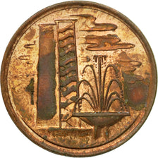 Coin, Singapore, Cent, 1987, EF(40-45), Copper Clad Steel, KM:1a